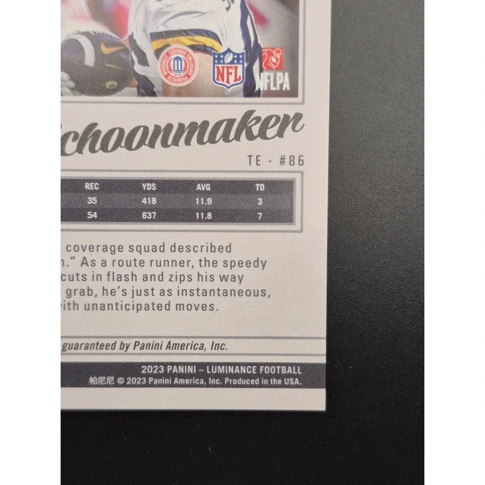2023 Panini Luminance Luke Schoonmaker #135 Rookie‎ Autograph /350 (RC) Cowboys
